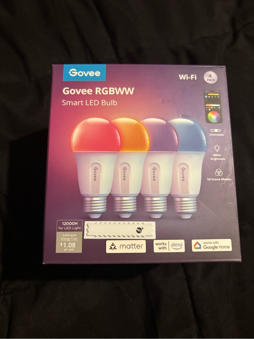 Govee RGBWW Smart LED Bulb (White) - Wi‑Fi Smart Lighting